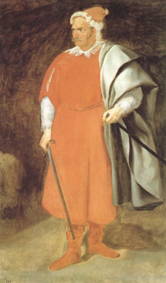 Portrait du bouffon don Cristobal de Castaneda y Pernia (Barbarroja) (df02)